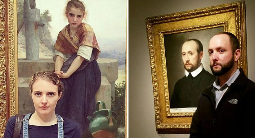 15 Pessoas que foram aos museus e encontraram seus gêmeos… d