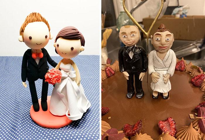 23 Vezes em que os bolos de casamento não atenderam as expec