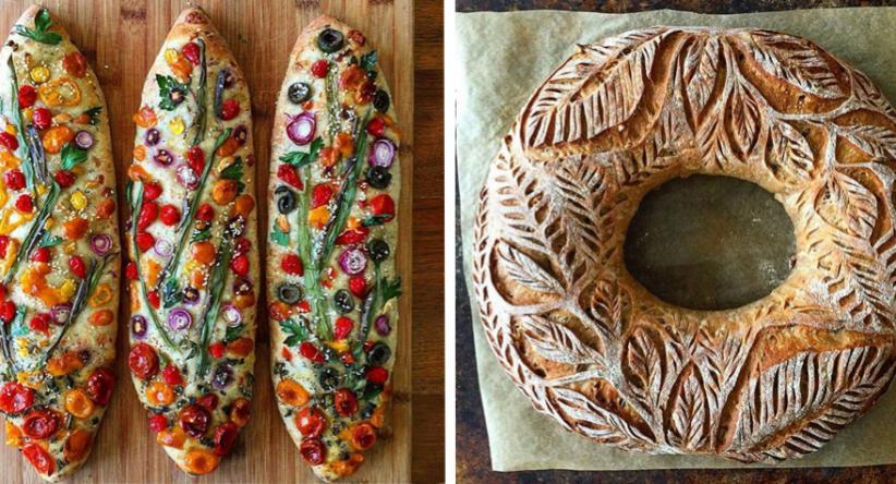Ela faz pães perfeitos que mais se parecem com obras de arte