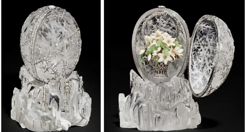 O lendário Ovo de Inverno da Casa Fabergé será leiloado por 