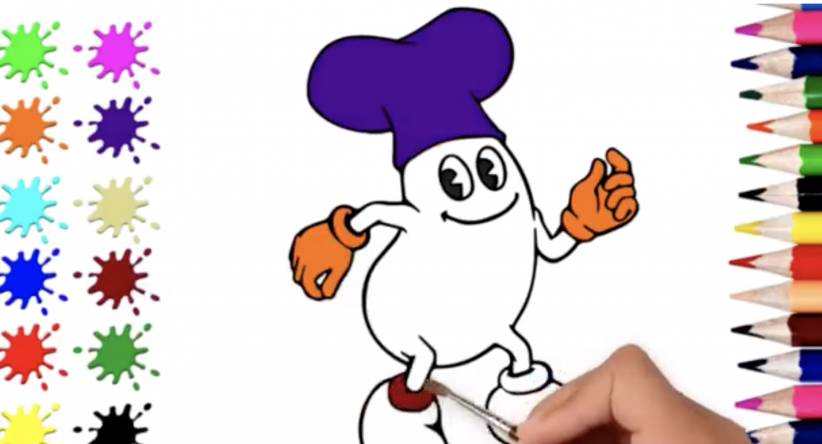 Colorindo páginas Como desenhar facilmente Mr Feijões