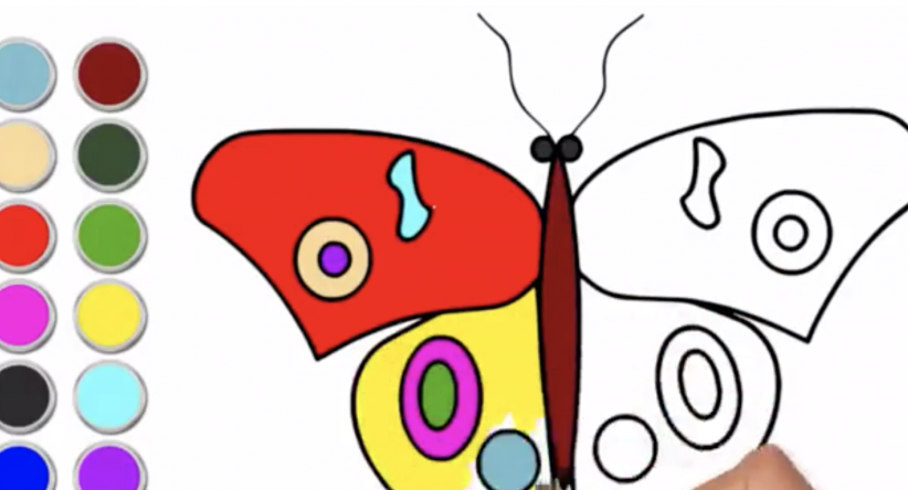 Colorindo páginas Desenho Como desenhar Borboleta