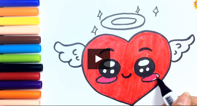 Como desenhar um coração passo a passo Desenhos para desenha