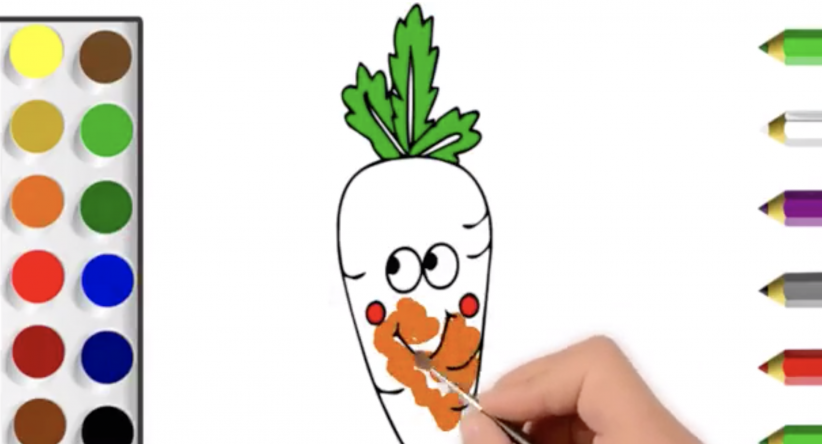 Desenhos para colorir Desenho Cenoura Vegetal