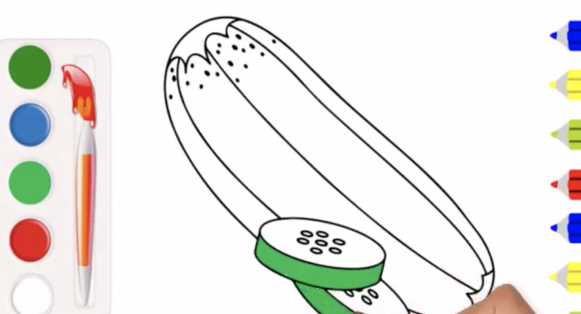 Desenhos para colorir Desenho de pepino