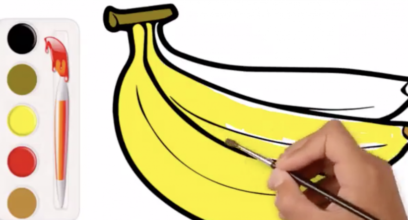 Desenhos para Colorir Desenho Fruta De Banana