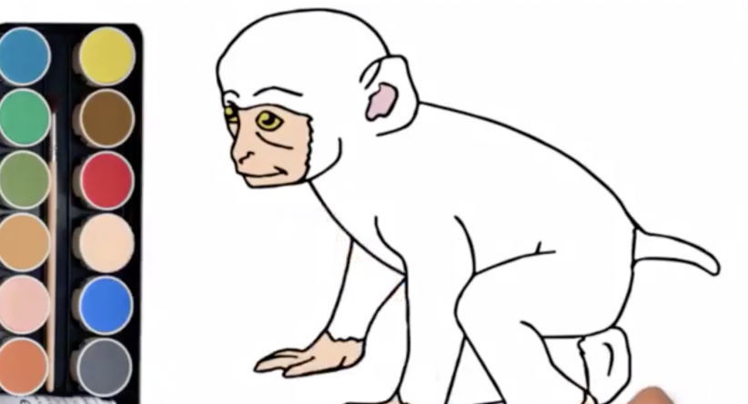 Desenhos para colorir Desenho Macaco Do Bebê