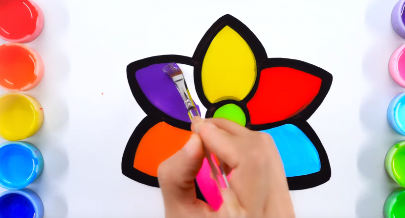 How to draw a flower