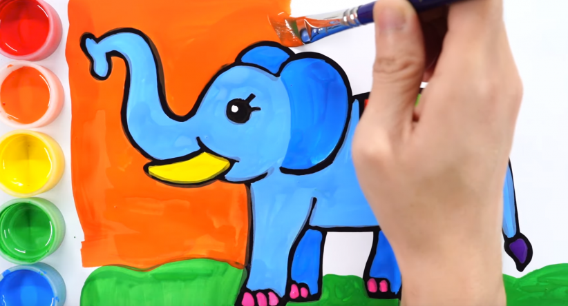 How to draw Elephant