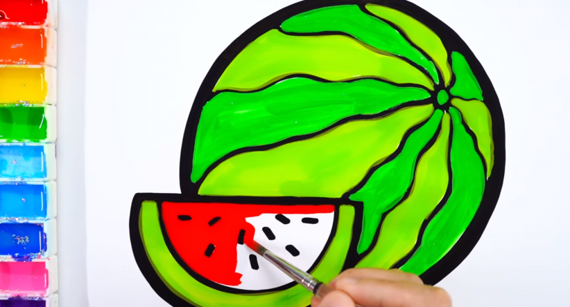 How to draw Glitter Watermelon