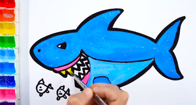 How to draw Shark