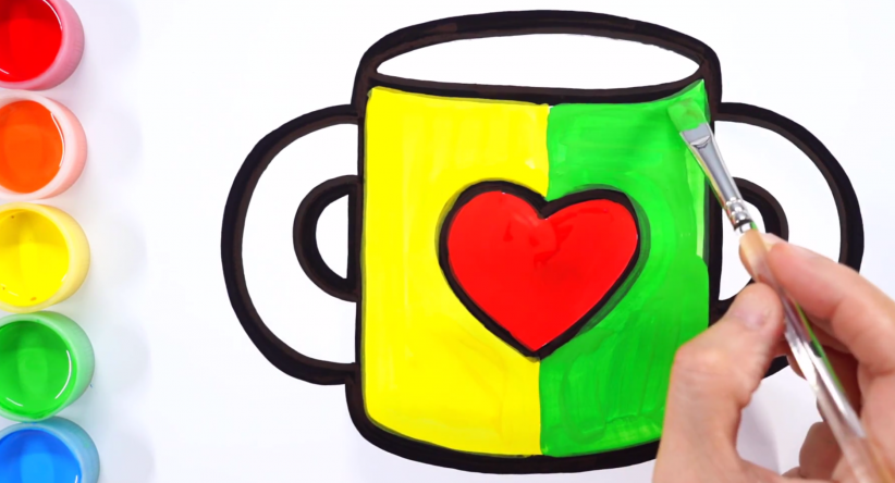 Toycup coloring and drawing